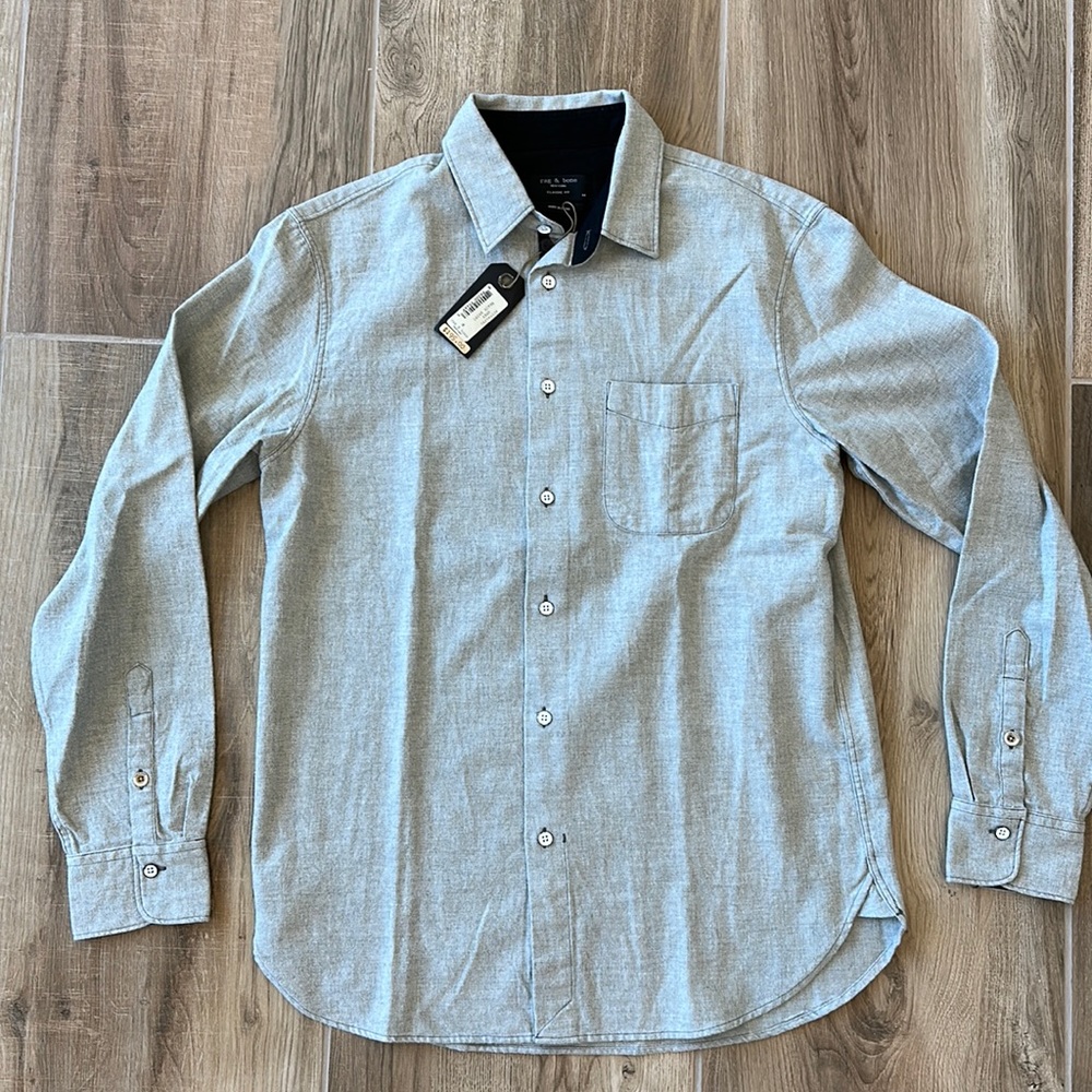Men’s Rag and Bone Long Sleeve Size Medium Very soft flannel/cotton shirt